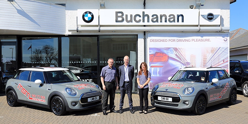 MSM take delivery of their new 2015 MINI's from Buchanan BMW and MINI